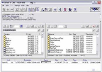 Core FTP LE Screenshot
