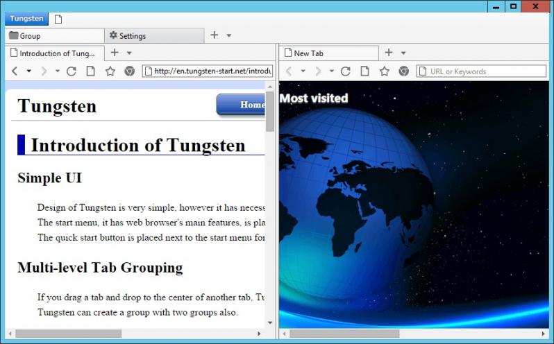 Tungsten screenshot