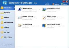 Windows 10 Manager Screenshot