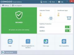 Comodo Cloud Antivirus Screenshot