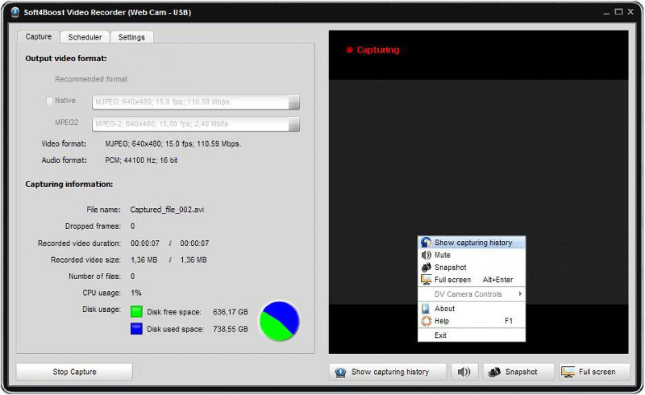 Soft4Boost Video Capture screenshot
