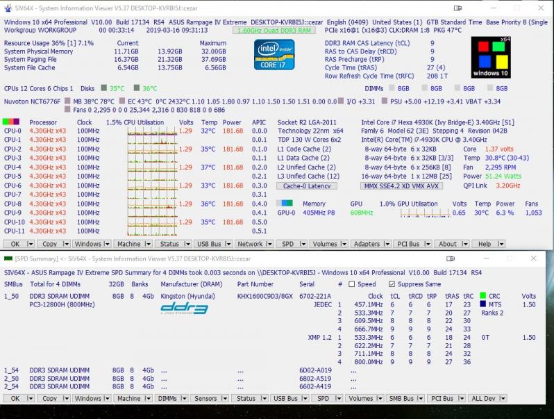 System Information Viewer (SIV) screenshot