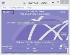 TCP Over SSL Tunnel Screenshot