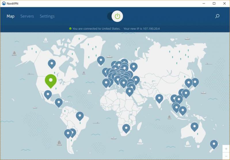 NordVPN screenshot