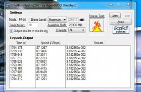 IntelBurnTest Screenshot