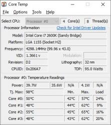 Core Temp Screenshot