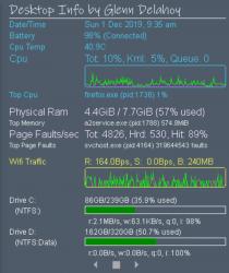 Desktop Info Screenshot