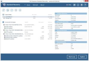 UFS Explorer Standard Recovery Screenshot