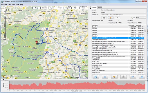 RouteConverter screenshot