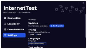 InternetTest Screenshot