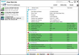 Clear Disk Info Screenshot
