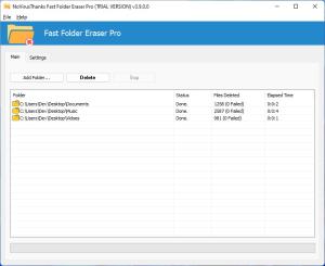 Fast Folder Eraser Pro Screenshot