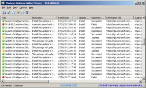 WinUpdatesView Screenshot