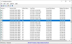 FreeSpaceLogView Screenshot