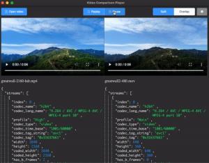 Video Comparison Player Screenshot