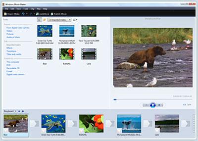 Windows Movie Maker (Windows Live Movie Maker) Screenshot