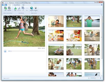 Windows Movie Maker (Windows Live Movie Maker) screenshot