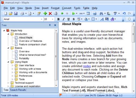 Maple Screenshot