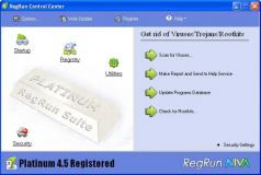 RegRun Security Suite Standard Screenshot