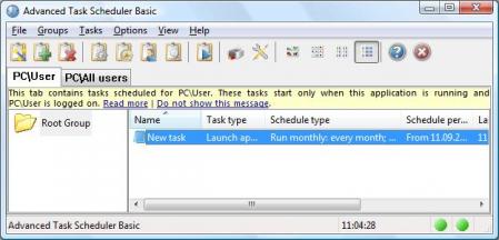 Advanced Task Scheduler Screenshot